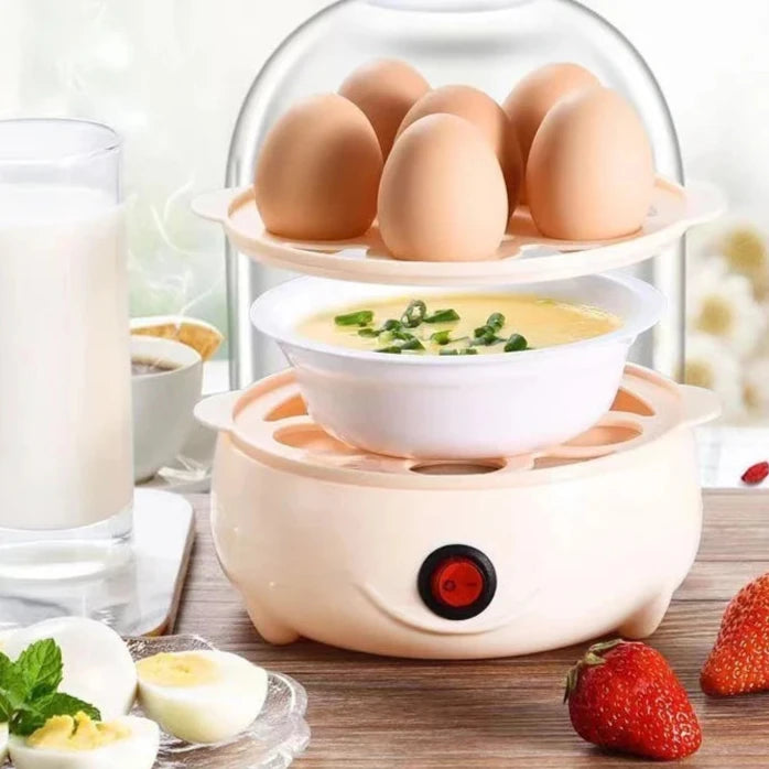 Double Layers Egg Cooker