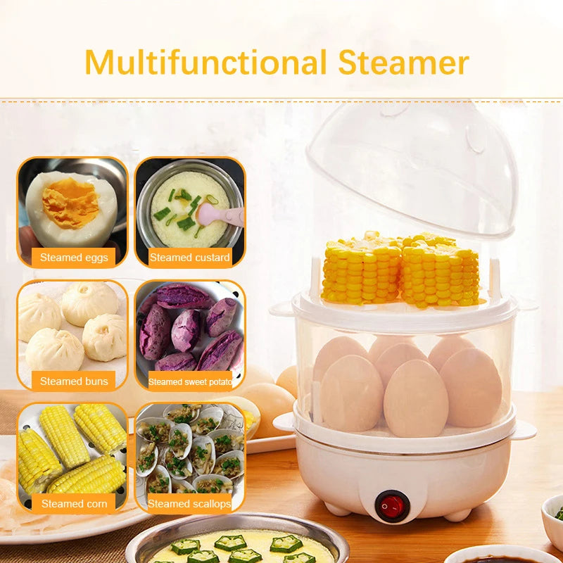 Double Layers Egg Cooker