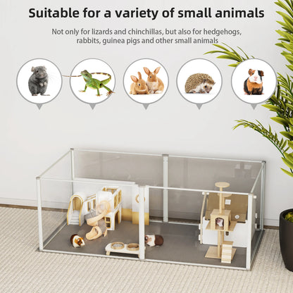 6 Panels Acrylic Pet Dog Playpen