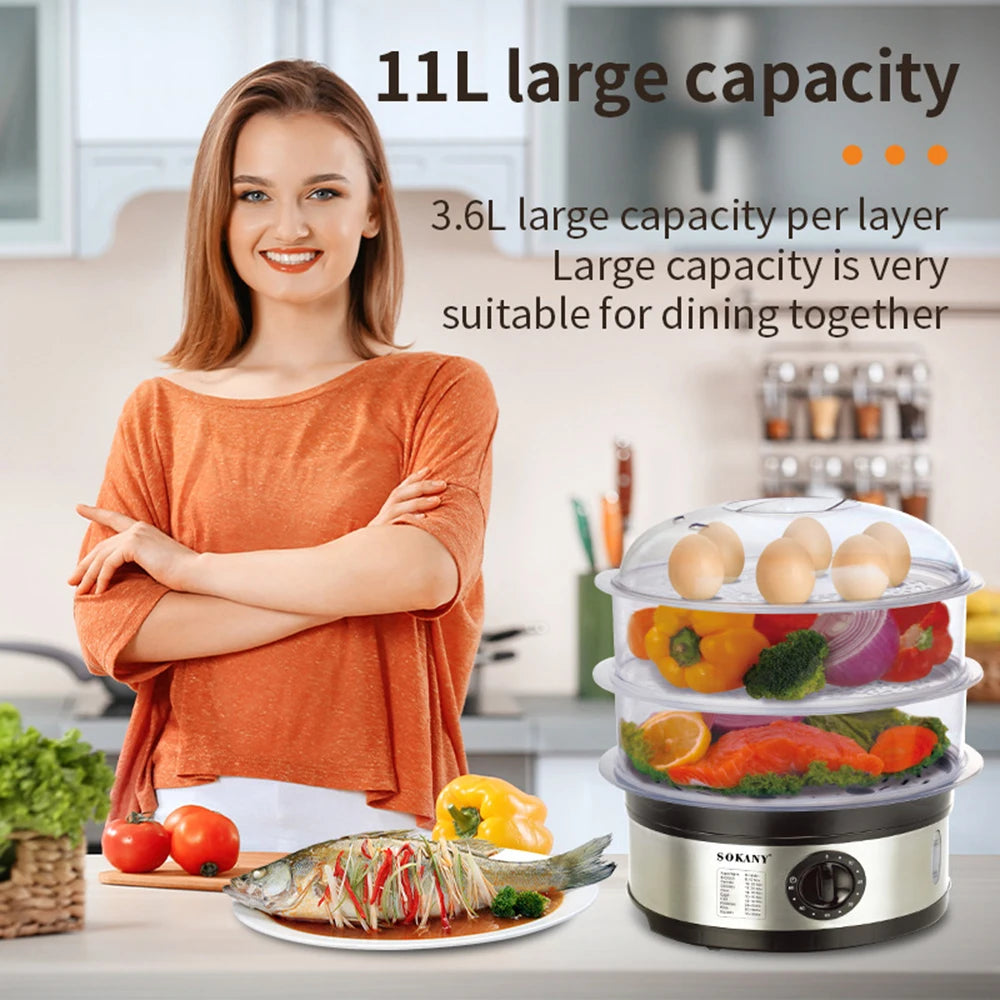 Electric Kitchen Food Steamer